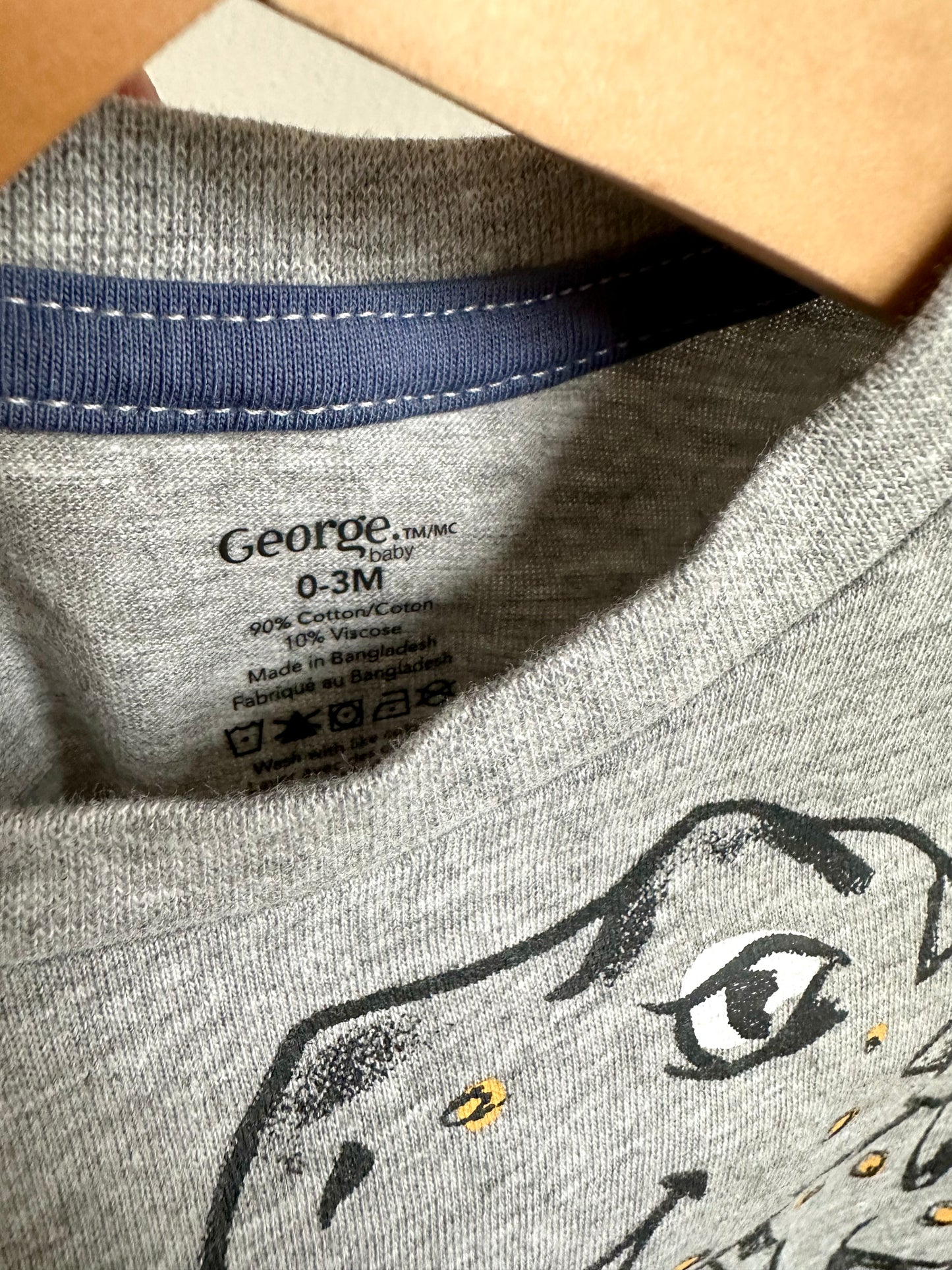 Grrr T-Rex Shirt / 0-3m