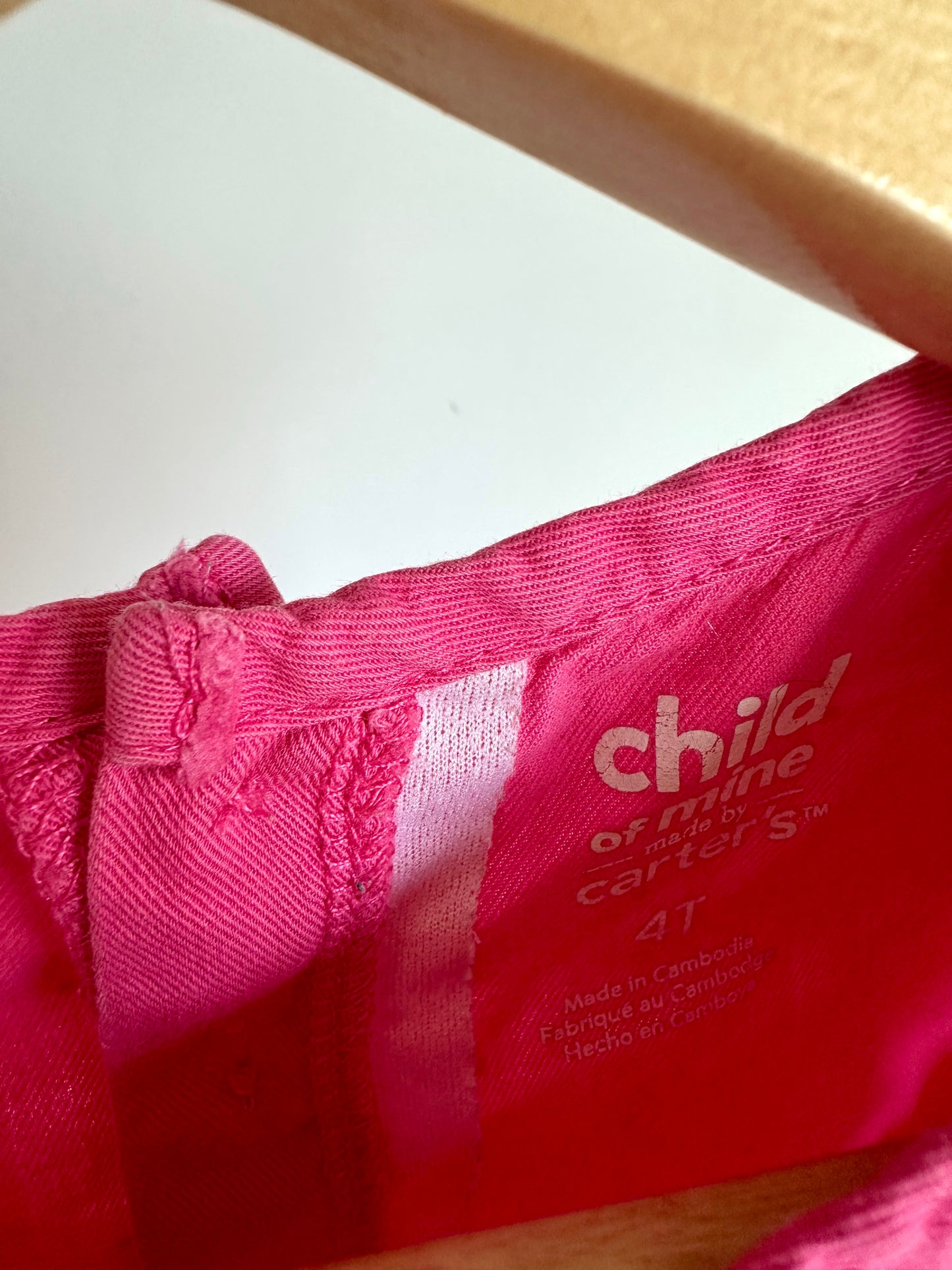 Pink Floral Embroidery Top / 4T