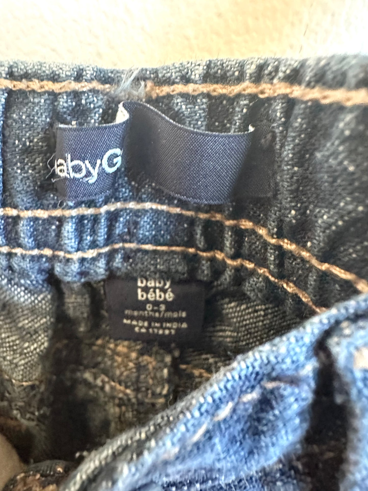 Gap Embroidered Jeans with Snaps / 0-3m
