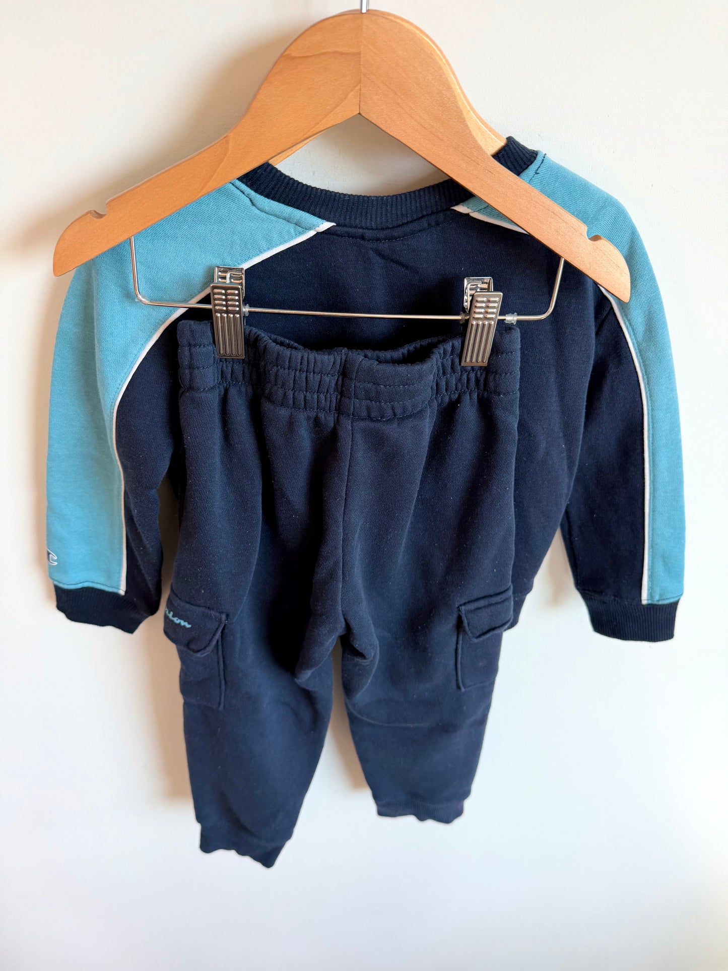 Champion Blue Sweater + Pants Set / 3T
