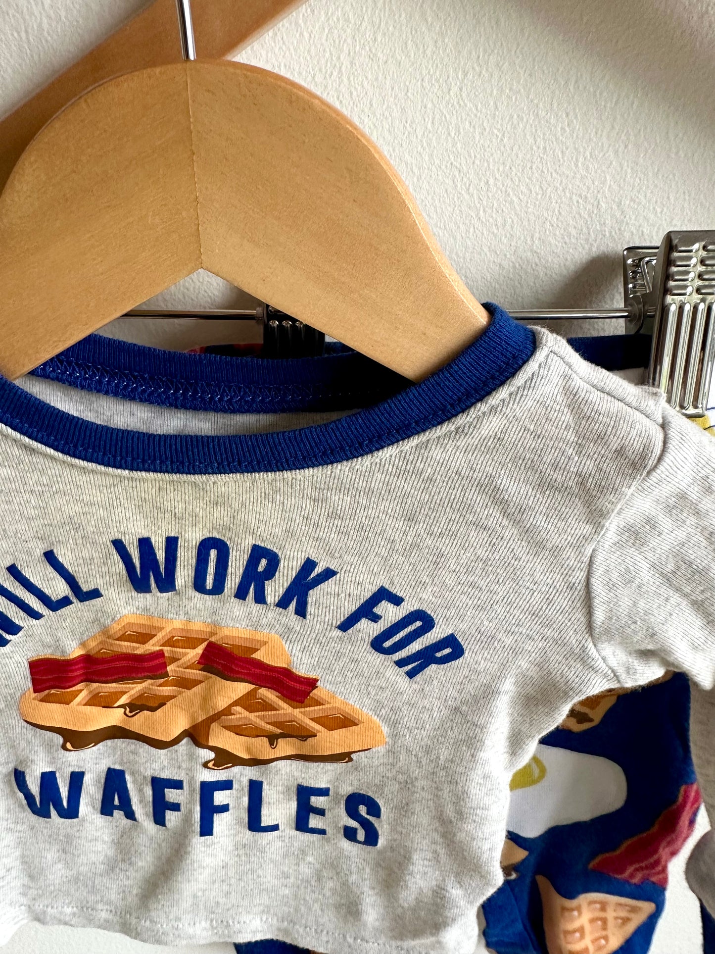 Will Work For Waffles Pj Set / 3-6m