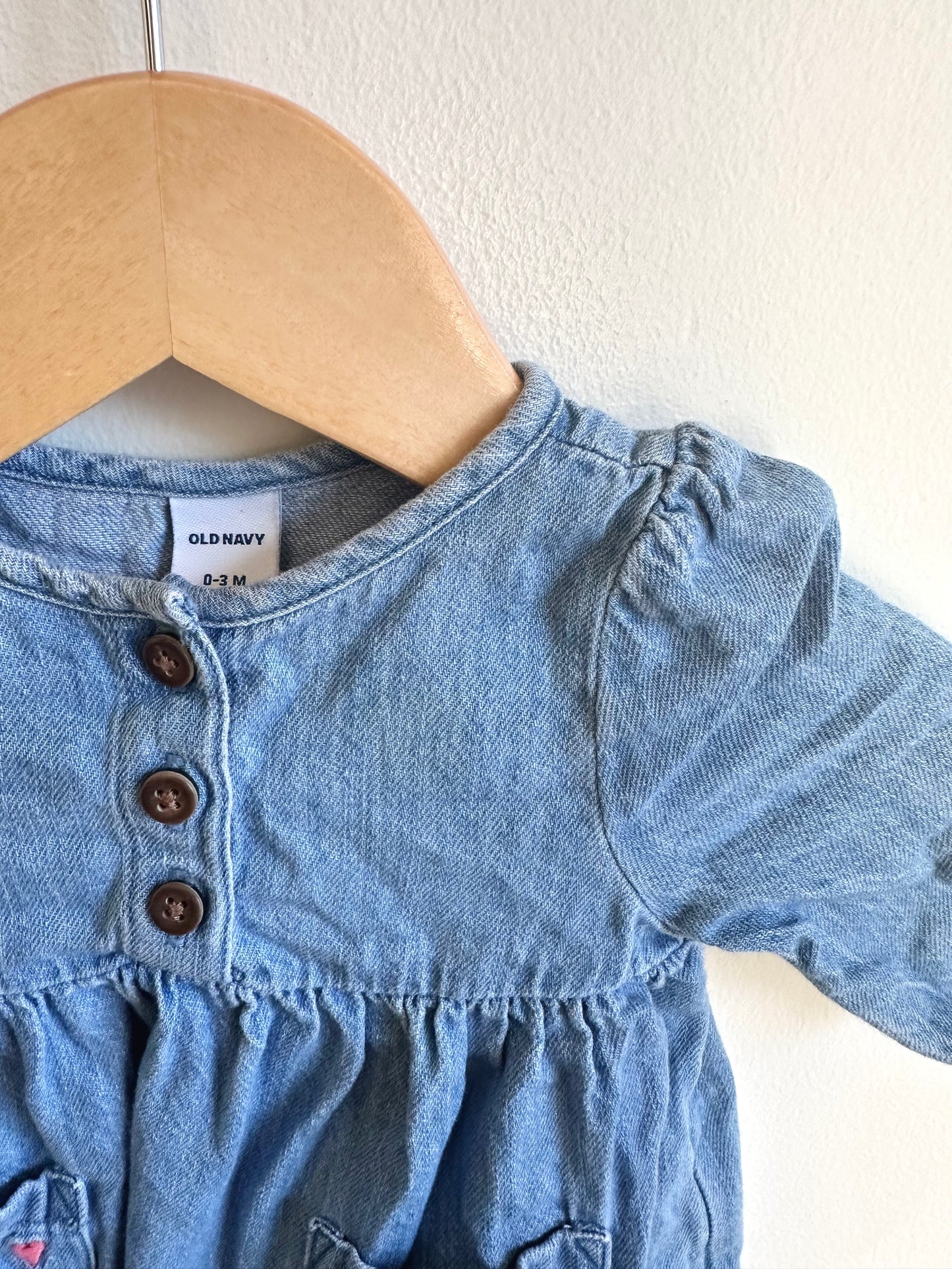 Heart Embroidered Tunic / 0-3m