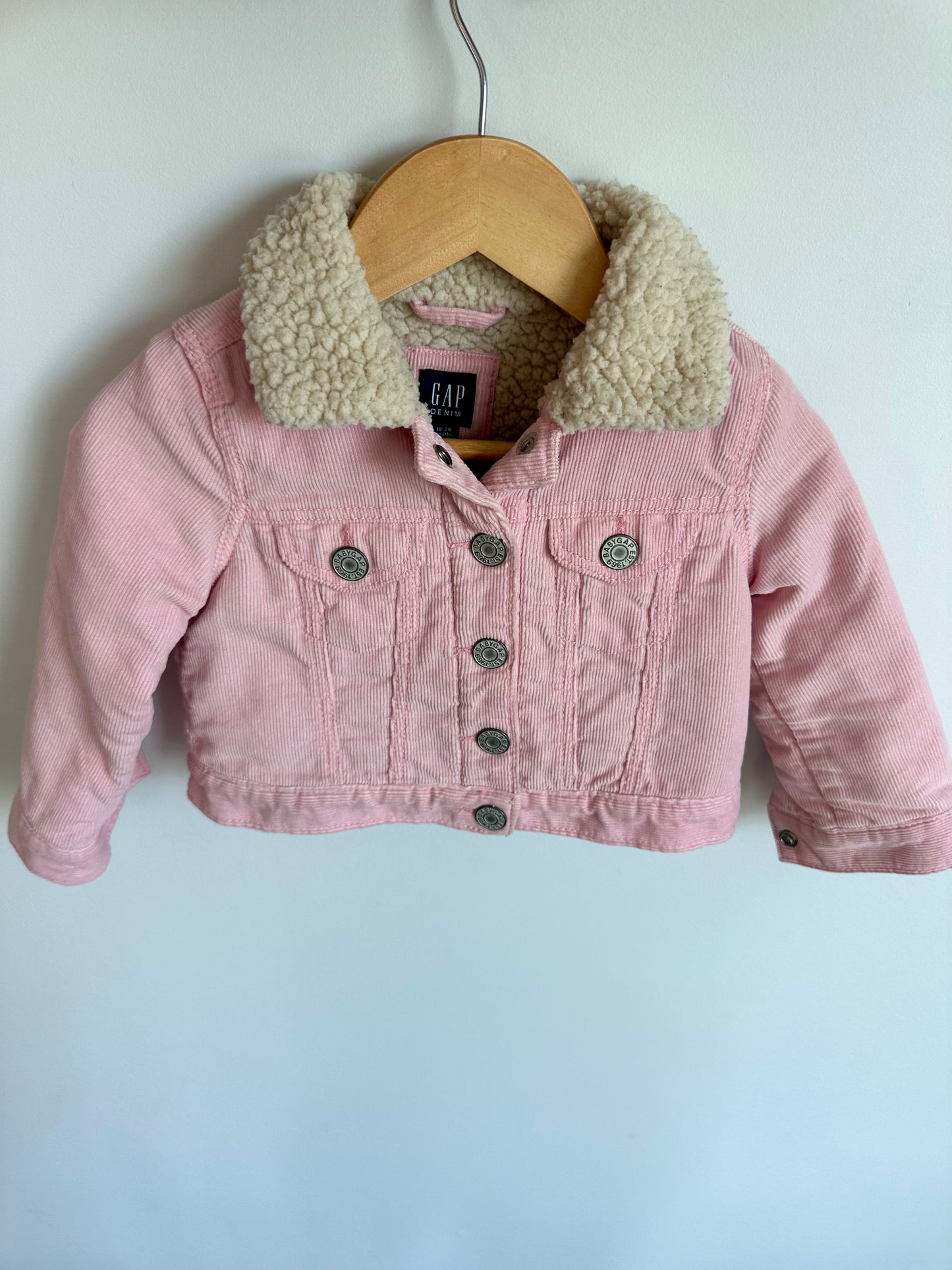 Pink Corduroy Jacket / 18-24m
