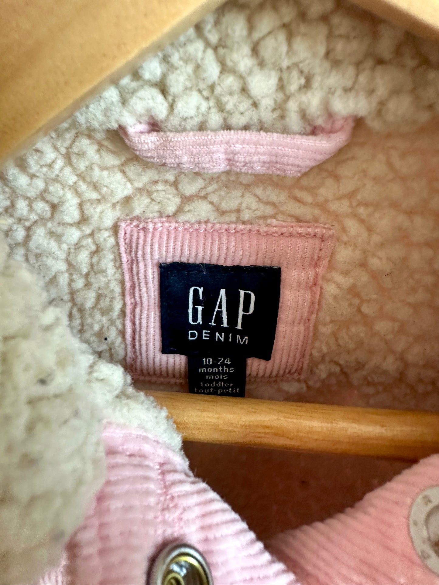 Pink Corduroy Jacket / 18-24m