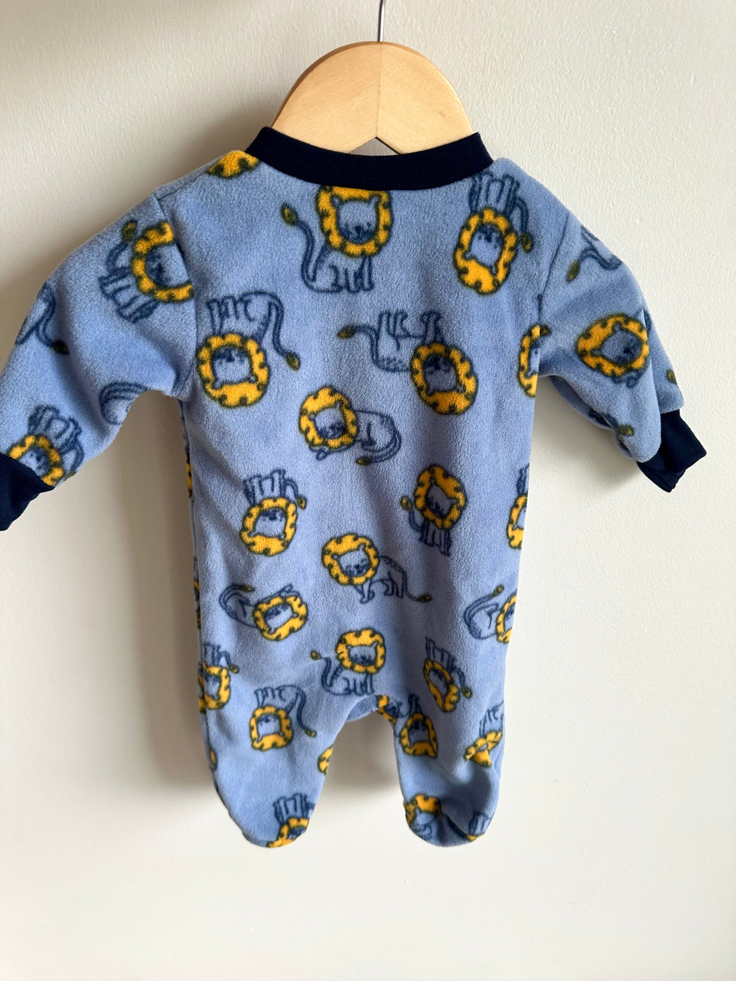 Lion Zipper Footed Sleeper / 0-3m