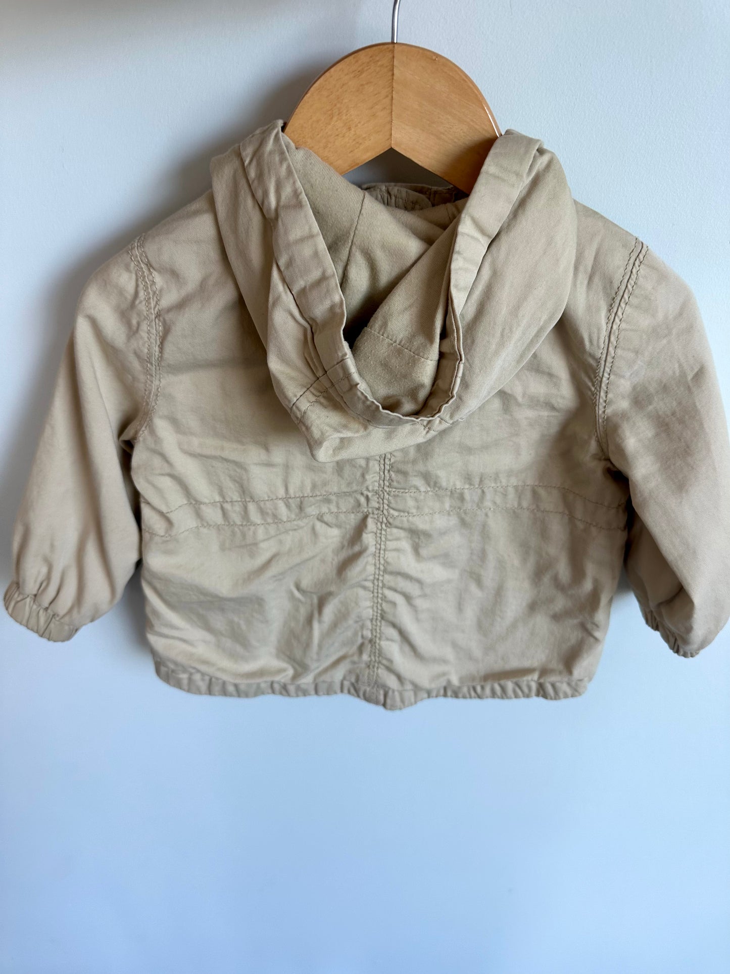 Tan Hood Jacket / 12-18m