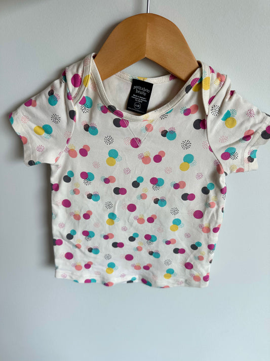 Peekaboo Beans Dotted Tee / 6-12m