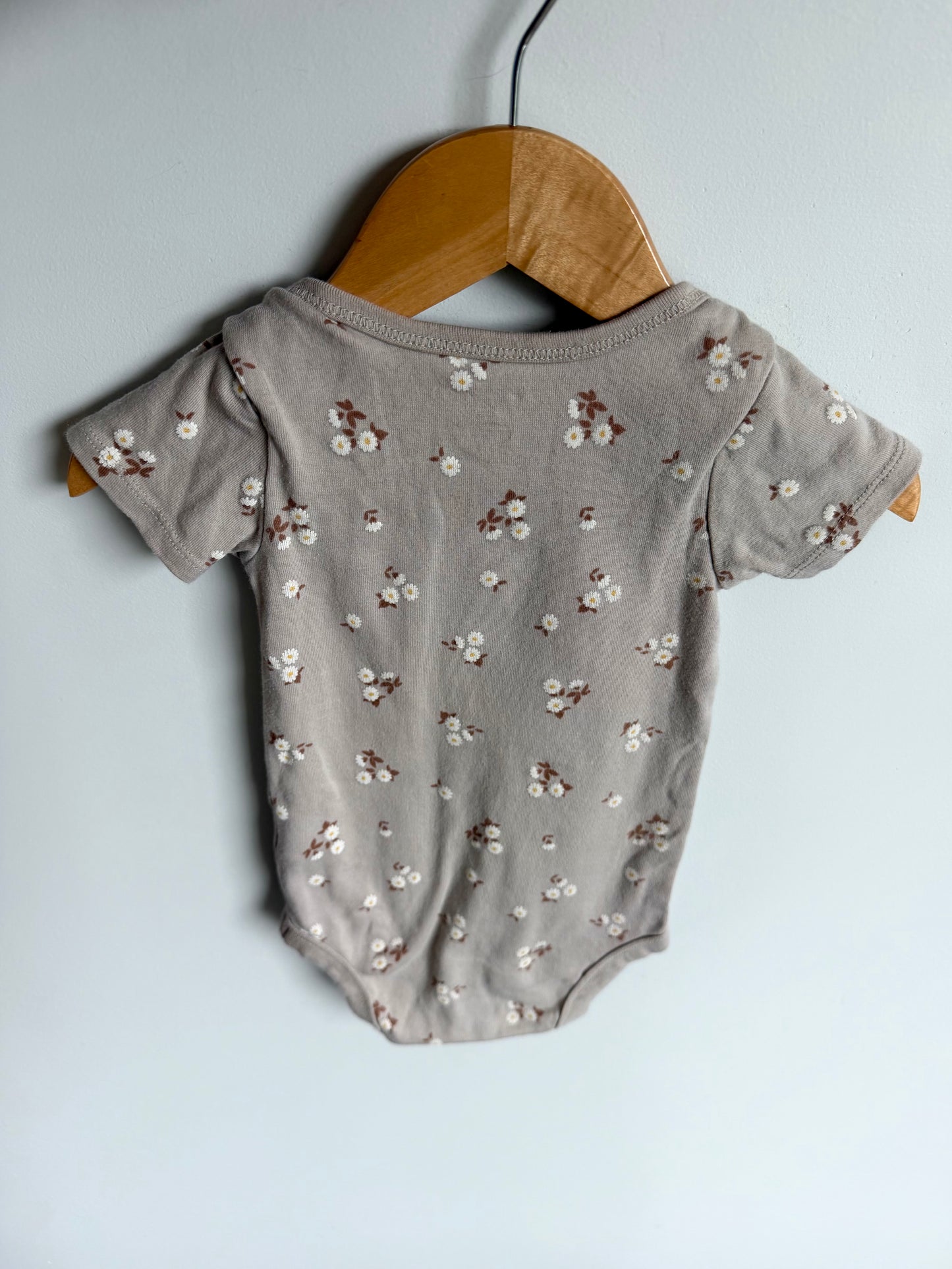 Daisy Pattern Bodysuit / 12m