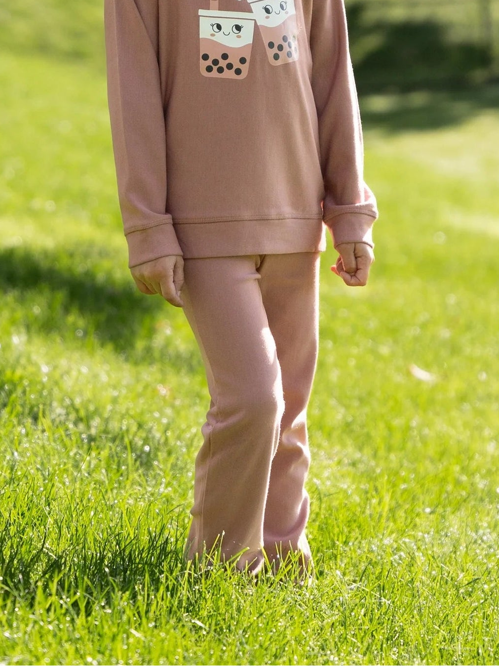 Chocolate Bamboo Fleece Leggings (New Retail Item) / 2T