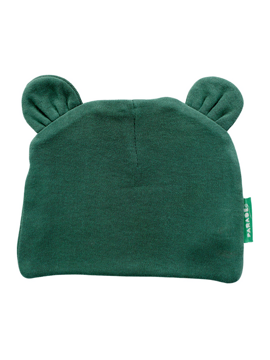 Organic Baby Bear Hat - Emerald (New Retail Item)/ 0-6m