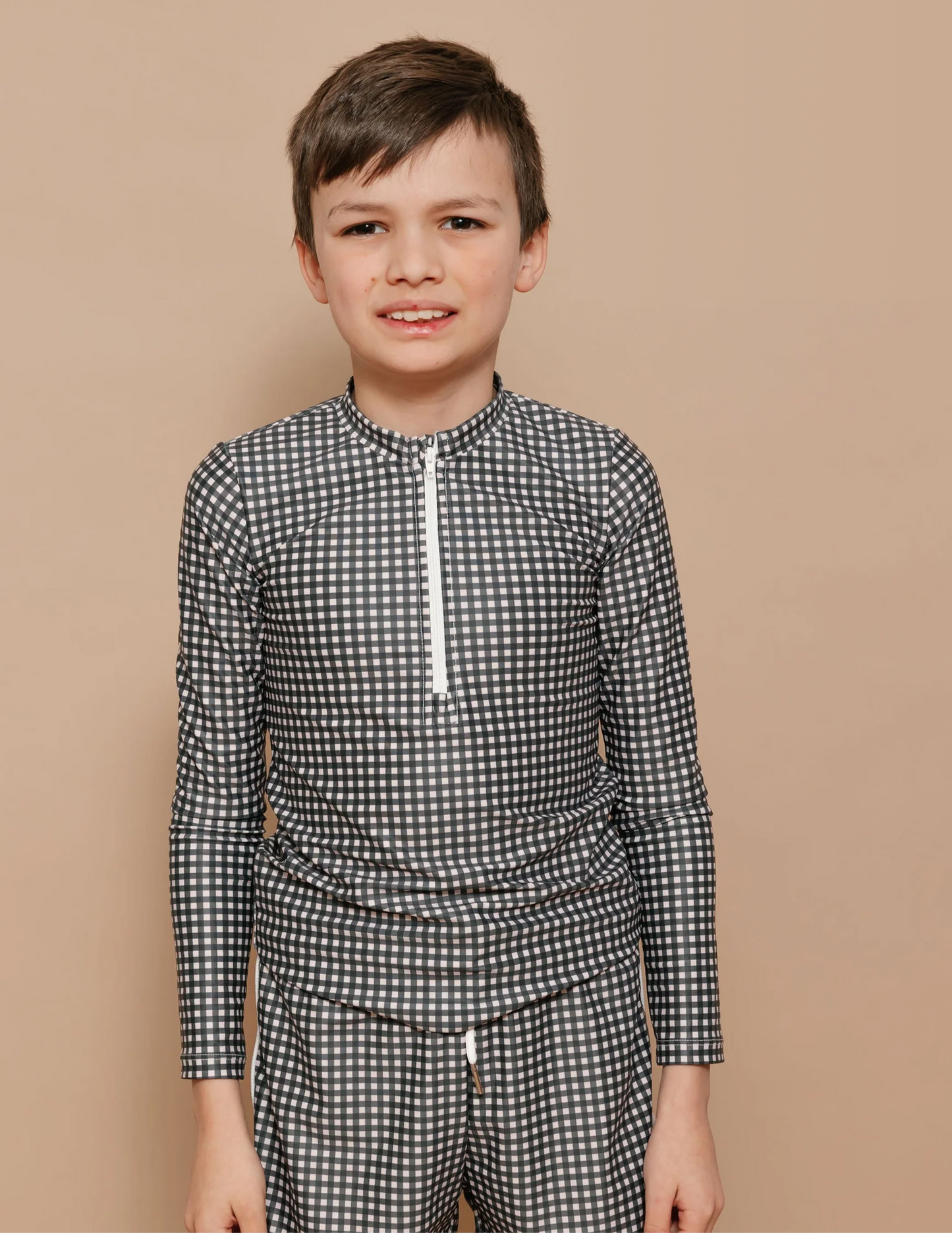Swim outfit kids Canada, Nanaimo BC . Checkered gingham