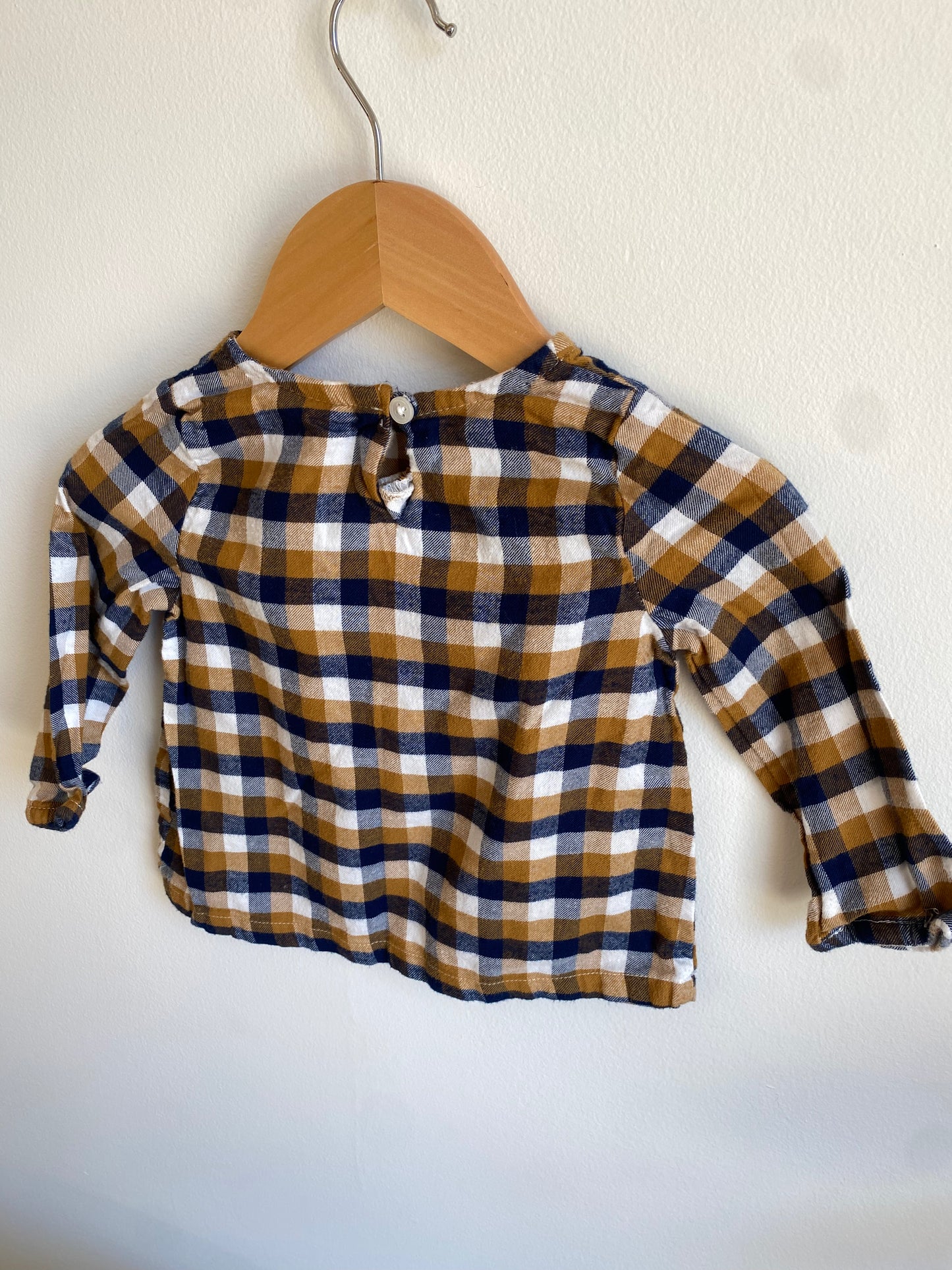 Prairie Plaid Long Sleeve Shirt / 12m