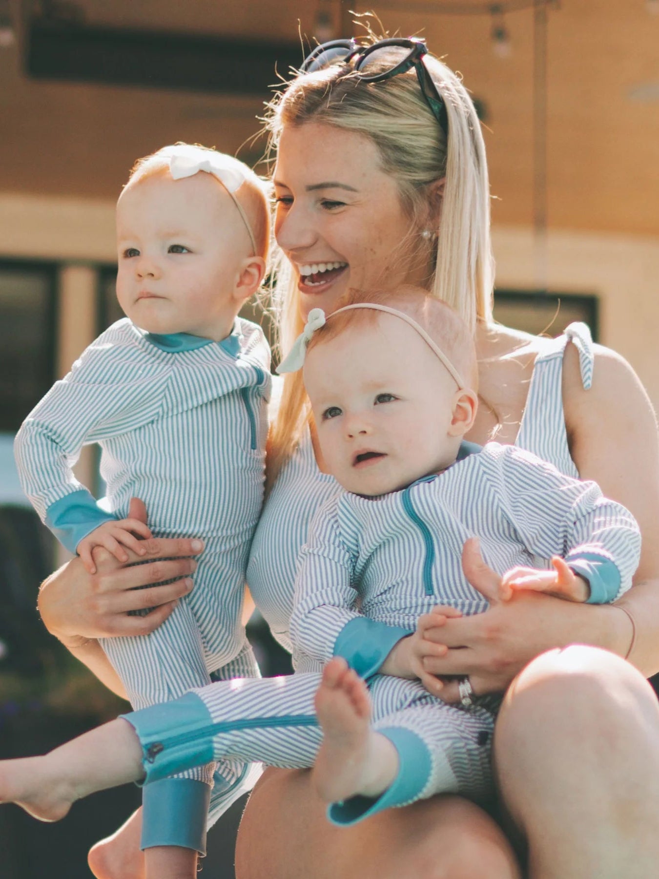 Honeysuckle Stripes Sunsuit (New Retail Item) / 6-12m