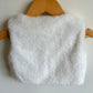 White Faux Fur Vest / 18m