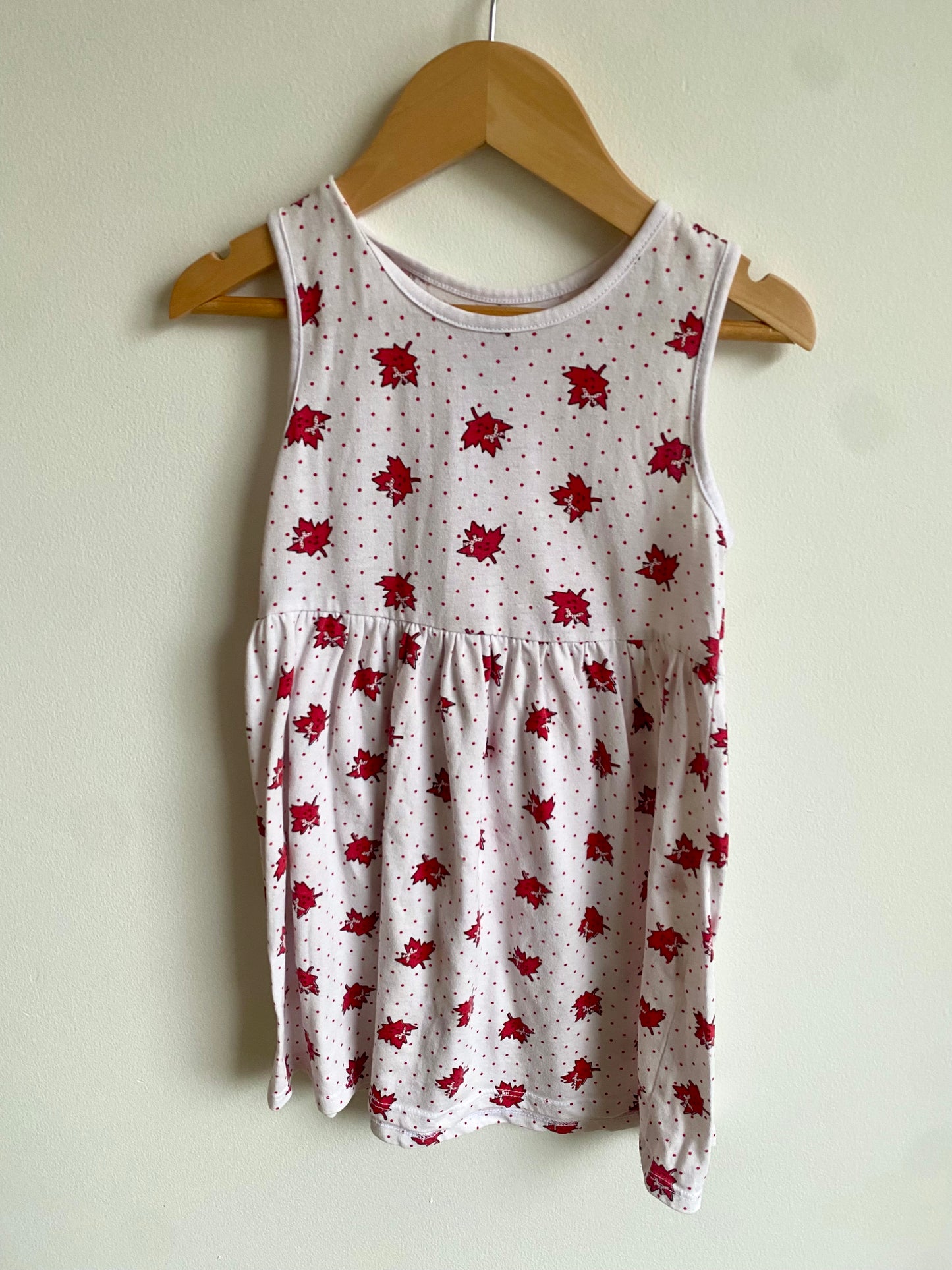 Maple Pattern Dress / 4T