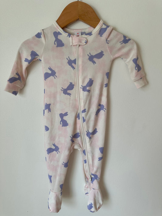 Soft Bunny Zip Sleeper / 0-3m