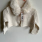 Cream Knit Cardigan (With Tags) / 3-6m