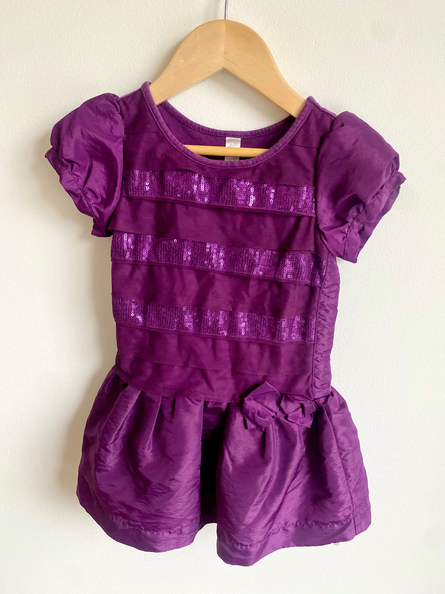 Purple Shirt Dress Sparkles / 4T