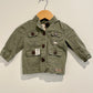 Olive + Floral Jacket / 3-6m