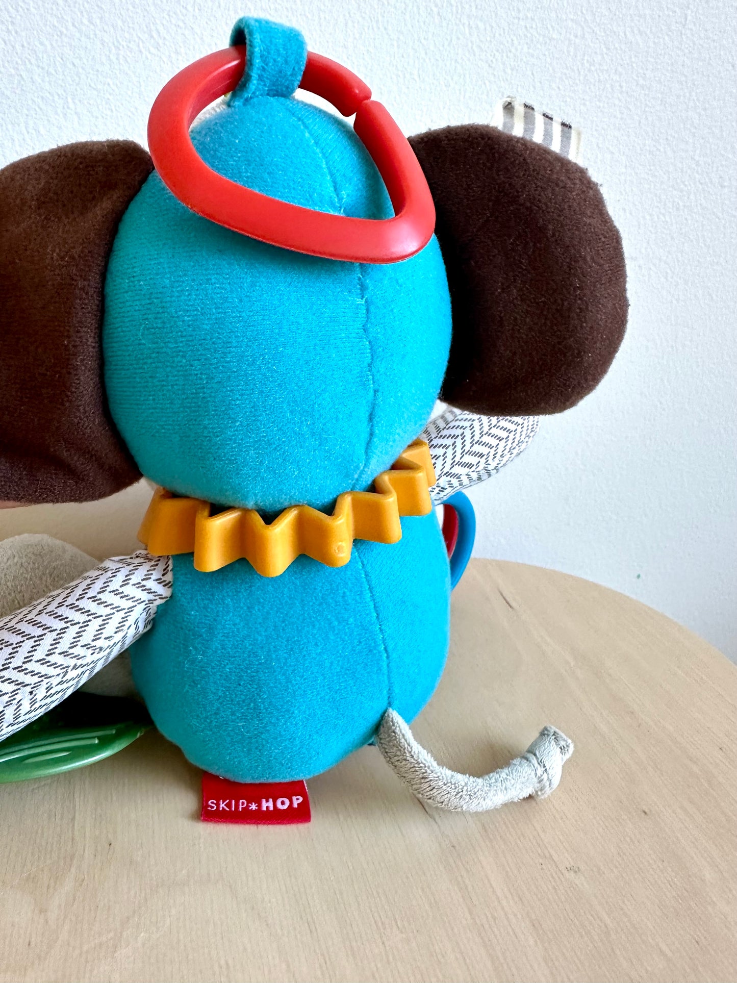 Skip Hop Elephant Activity and Teething Toy with Multi-Sensory Rattle