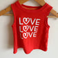 Love Open Back Tank + Striped Shorts Set / 12m