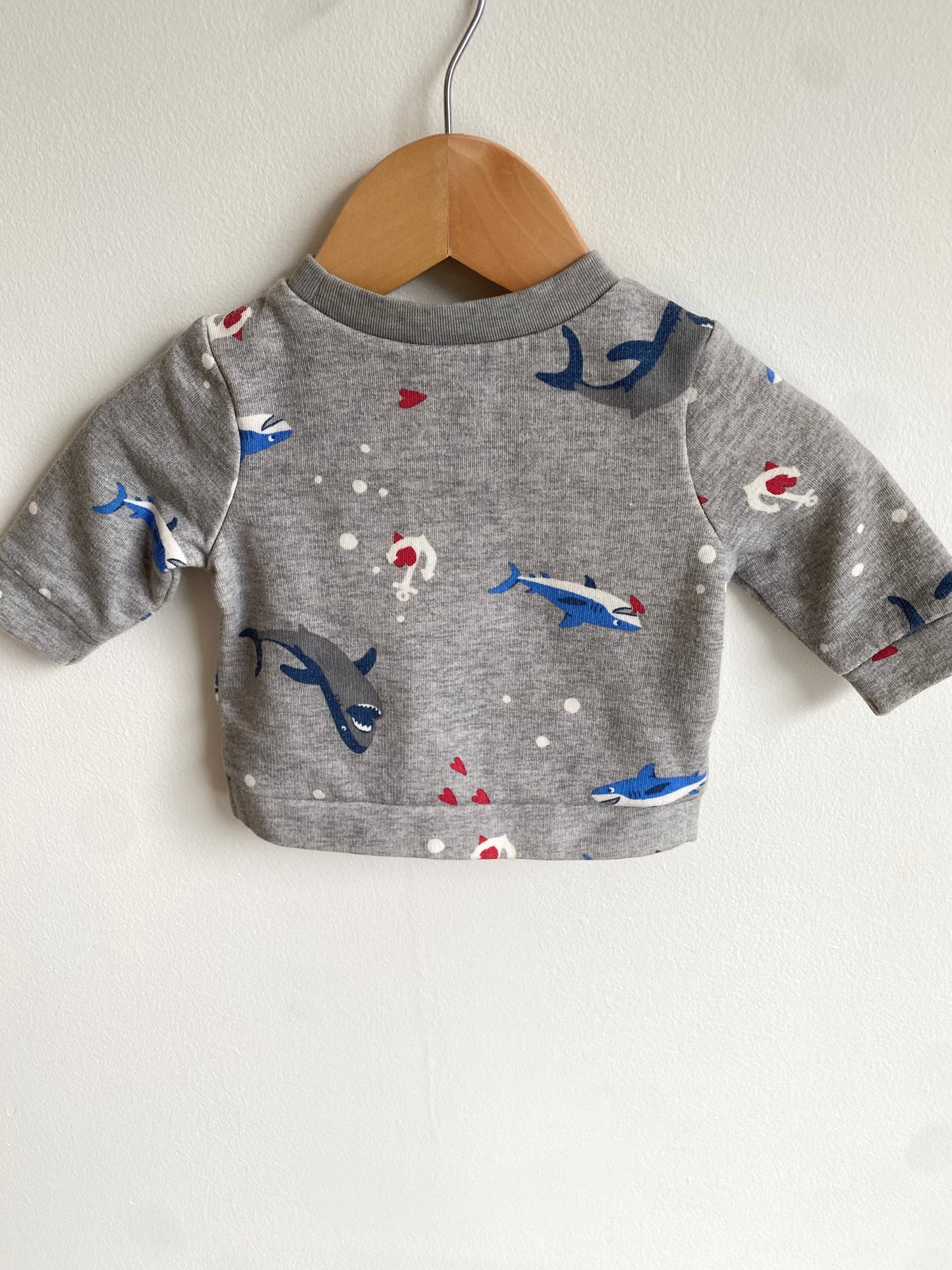 Shark Pull Over Sweater / 0-3m