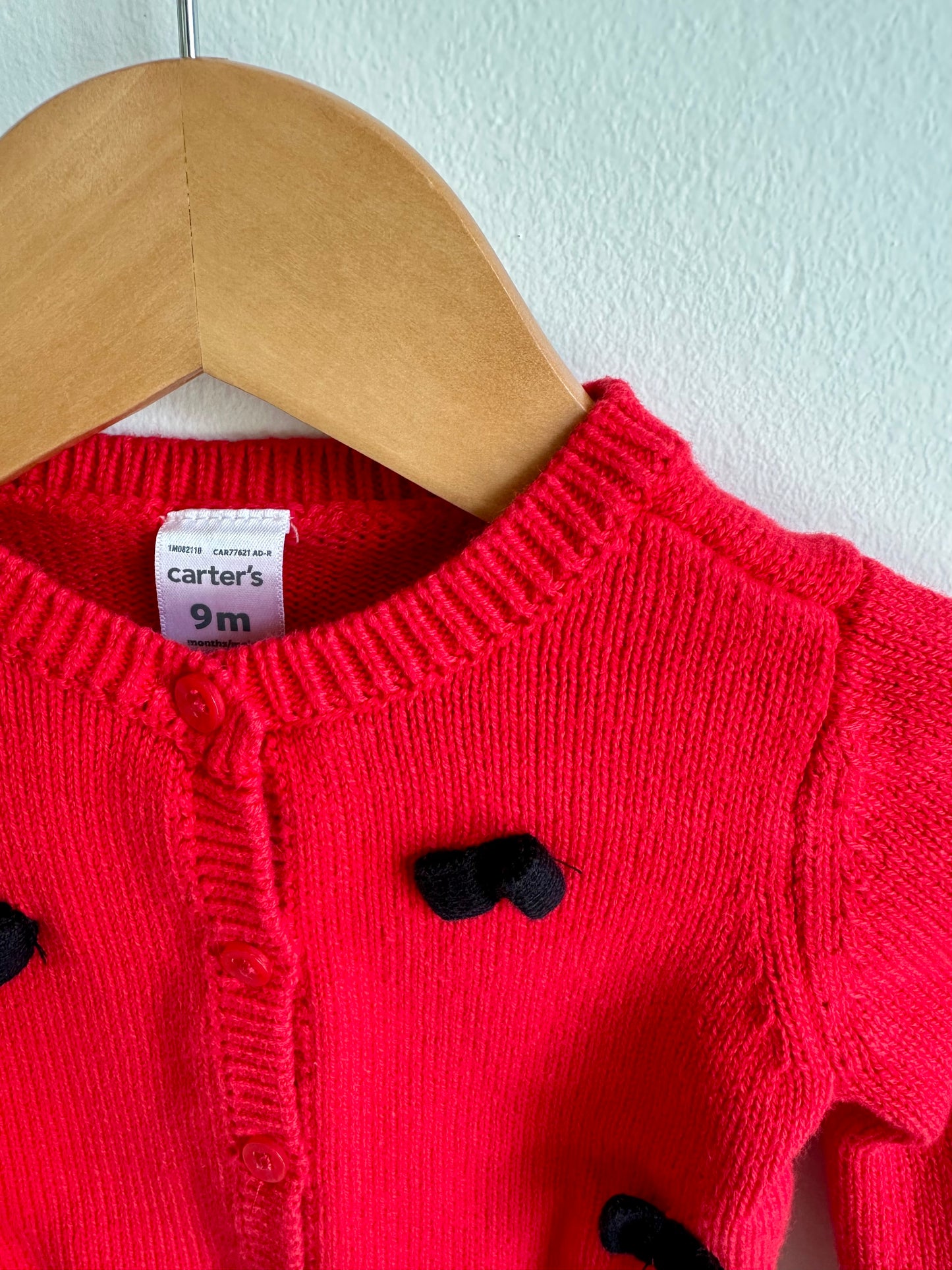 Red Bow Sweater / 9m