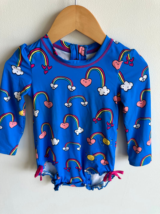 Hatley Rainbow Blue Swim Suit / 18-24m