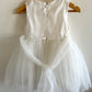 White Sequin + Tulle Special Occasion Dress / 24m