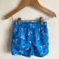 Bird Blue Swim Shorts / 12-18m