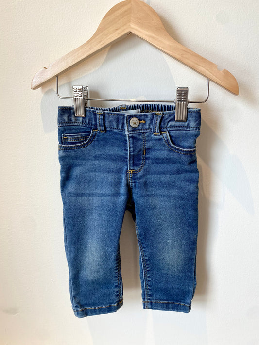 Blue Boyfriend Jeans / 6-12m