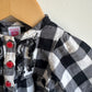 Checkered Top with Red Buttons / 9m