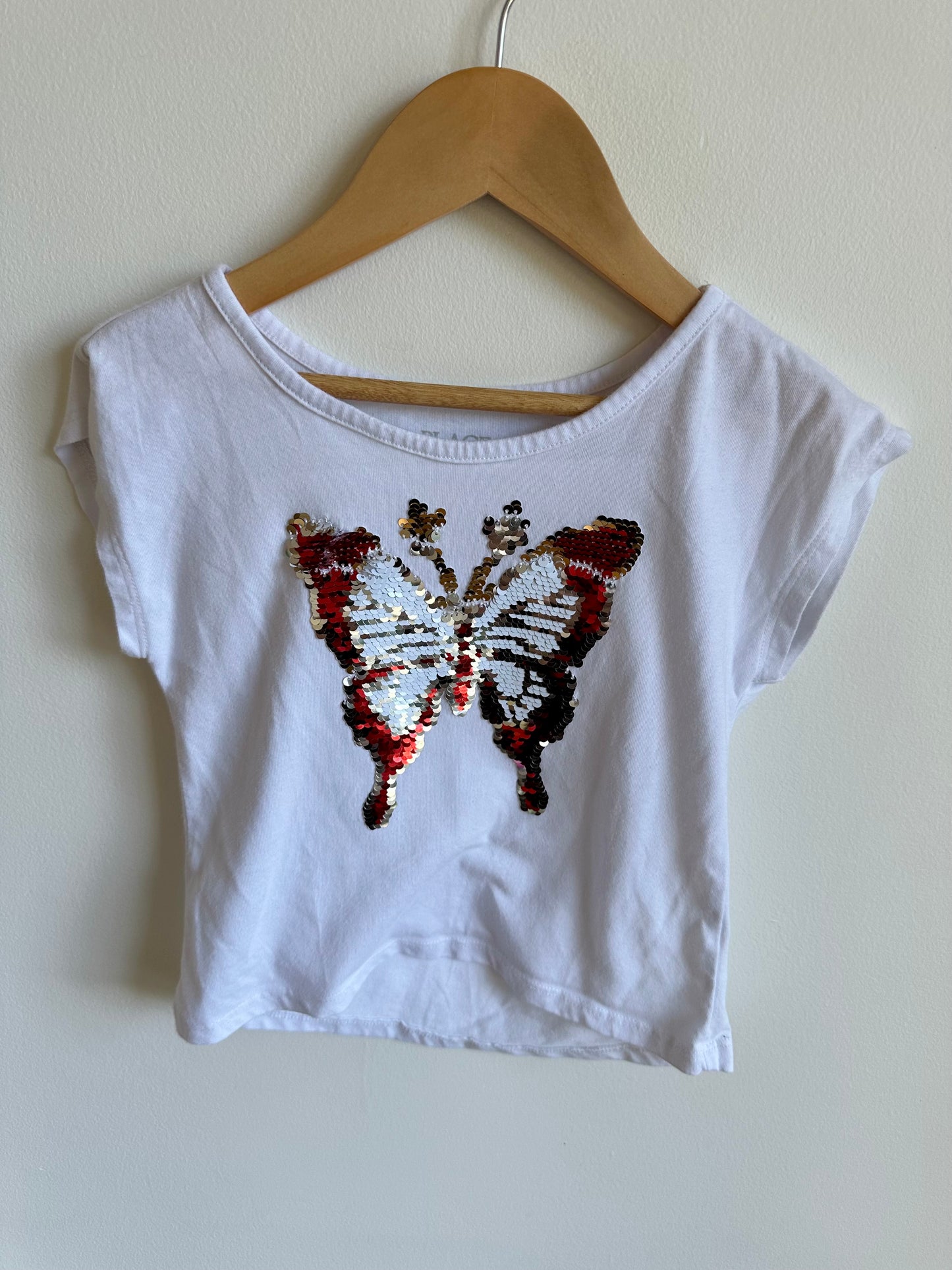 Butterfly Sequin T-shirt / 4T