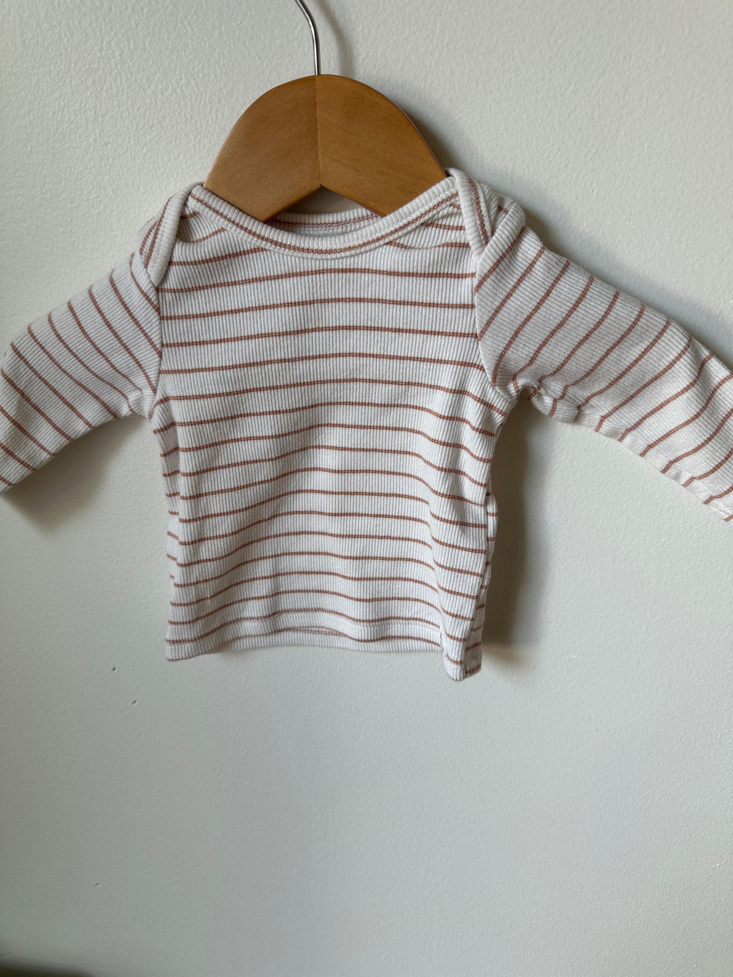 Newborn Striped Long Sleeve Top / 0m