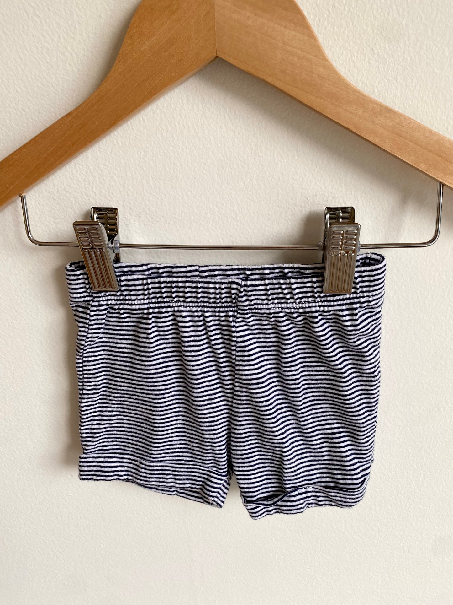 Blue Striped Shorts  / 0-3m
