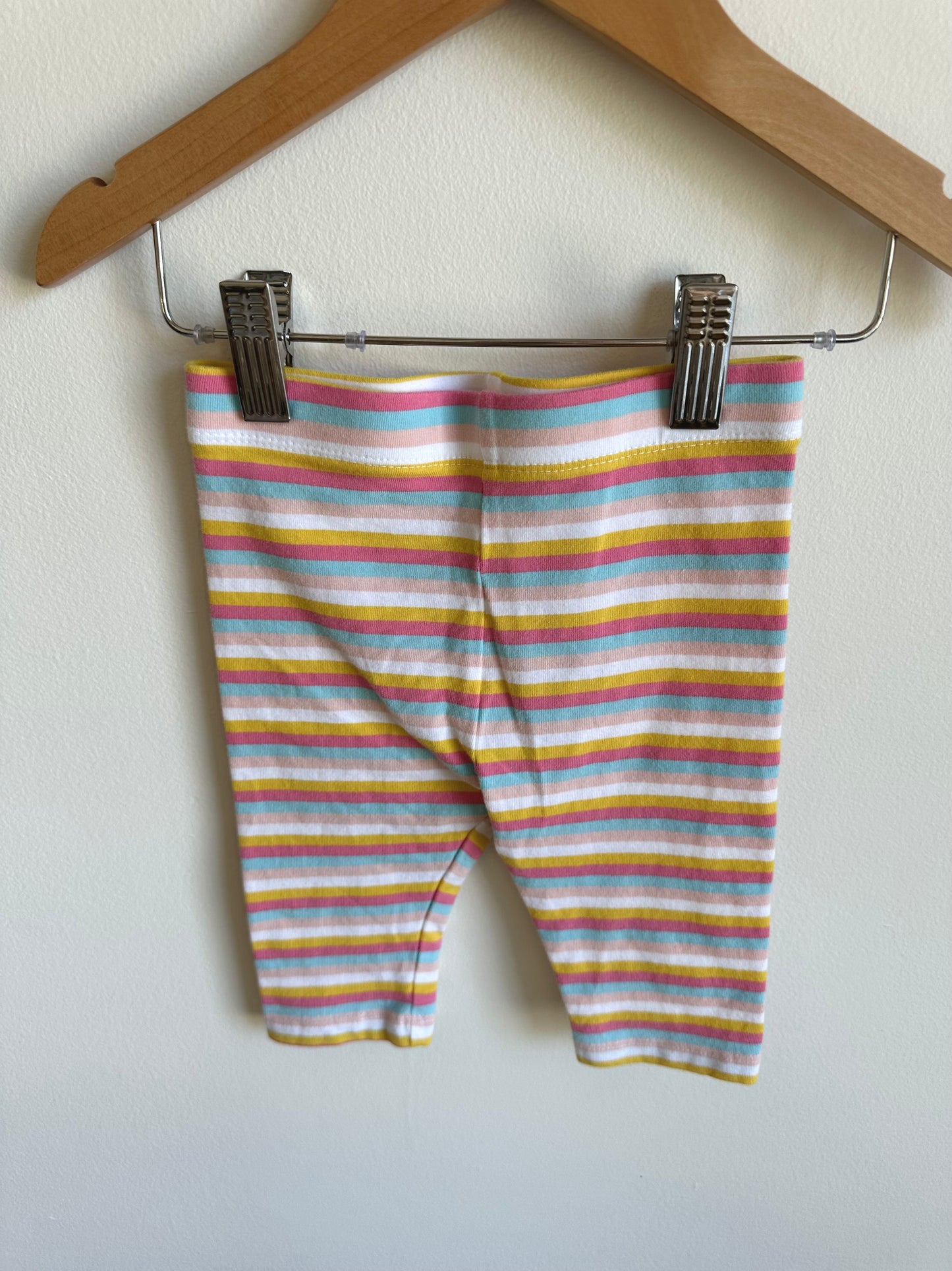 Striped Cropped Leggings / 12-18m