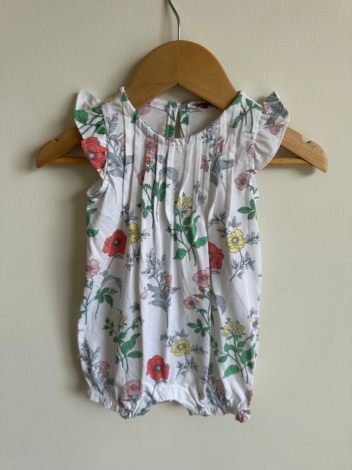 Plants & Flower Romper / 3-6m