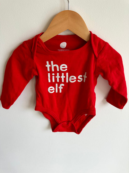 Organic Littlest Elf Bodysuit / 6-12m