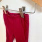 Red Ribbed Pants / 3m