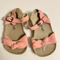 Pink Knotted Bow Sandals / 3-6m