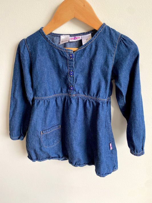 Blue Denim Dress / 2T