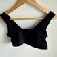 Black Wide Strap Nursing Bra / M-L