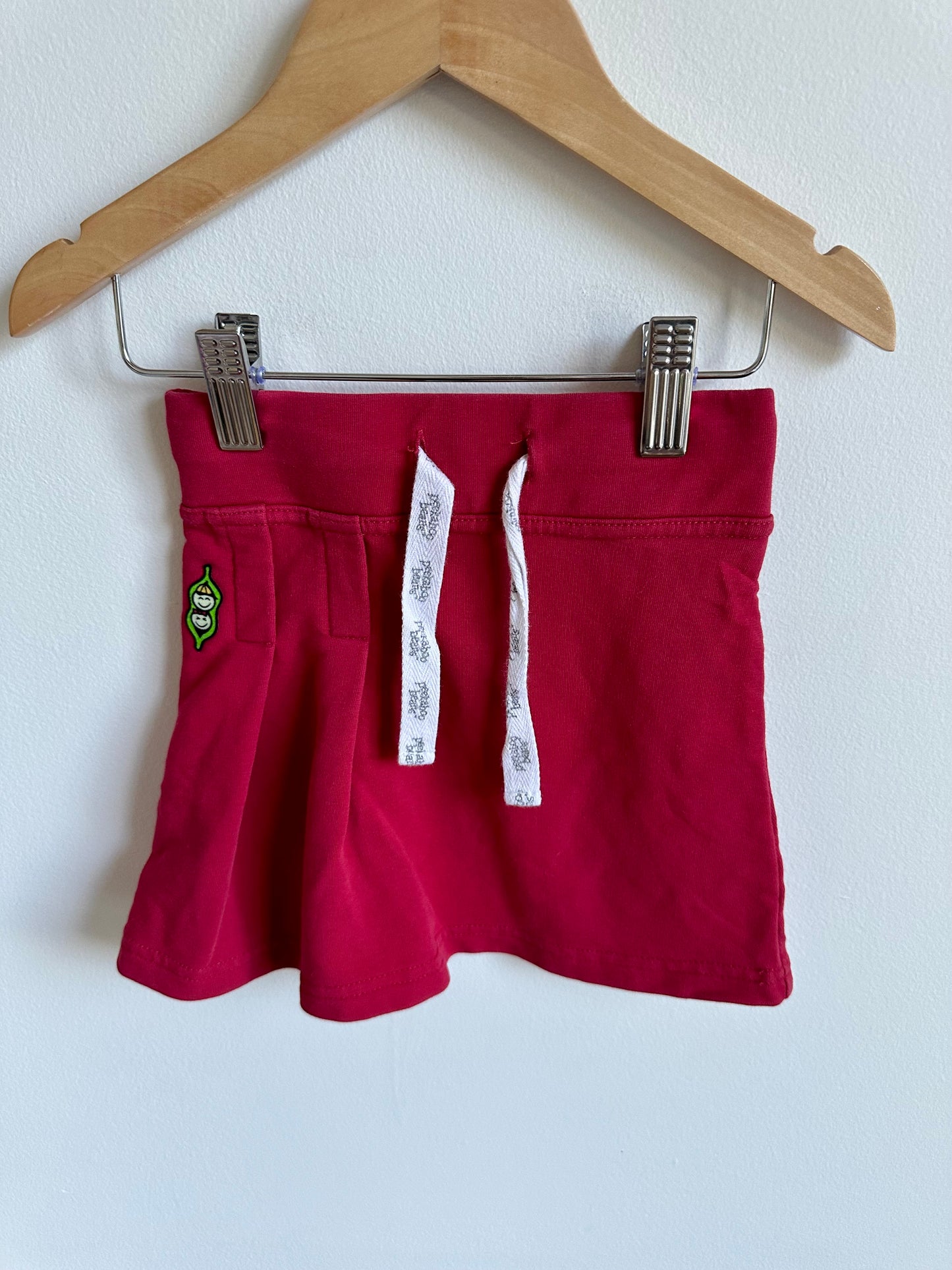 Red Peekaboo Beans Skirt / 3T