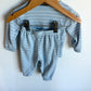 CK Dusty Blue Striped Long Sleeve + Pants Set / 6-9m