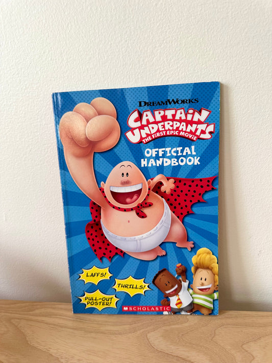 Captain Underpants Official Handbook Softcover Book / 6-12 years