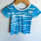 Blue + White Puma Romper / 12m
