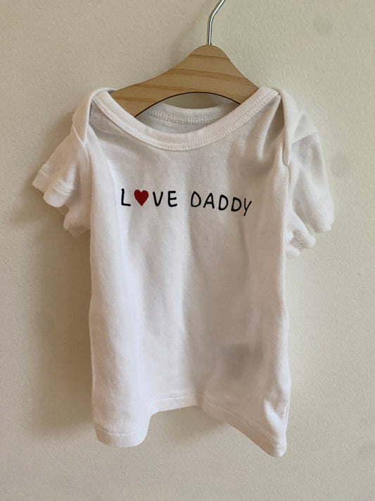 Love Daddy Shirt / 1-2m