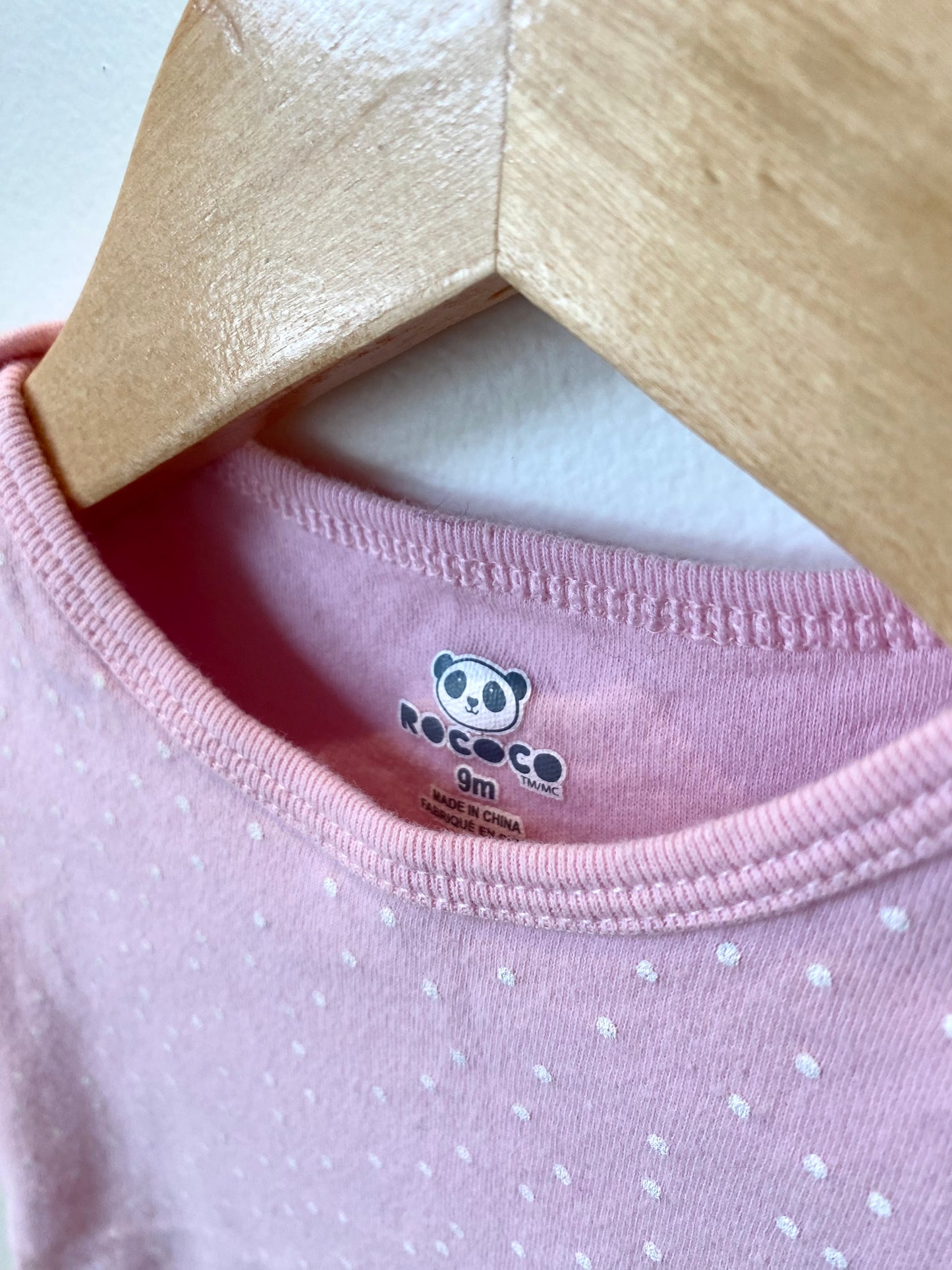 Pink Dots Bodysuit / 9m