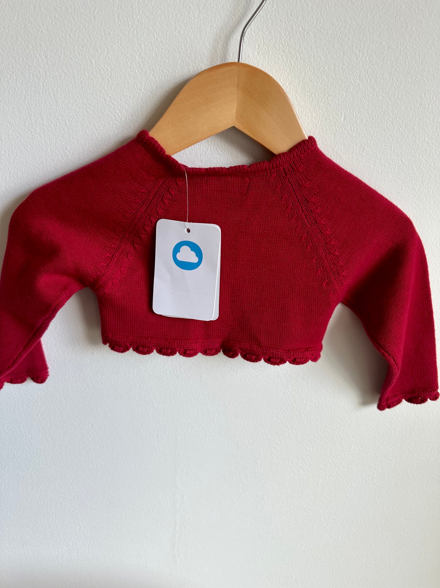 Mayoral Red Cardigan (With Tags) / 6-9m