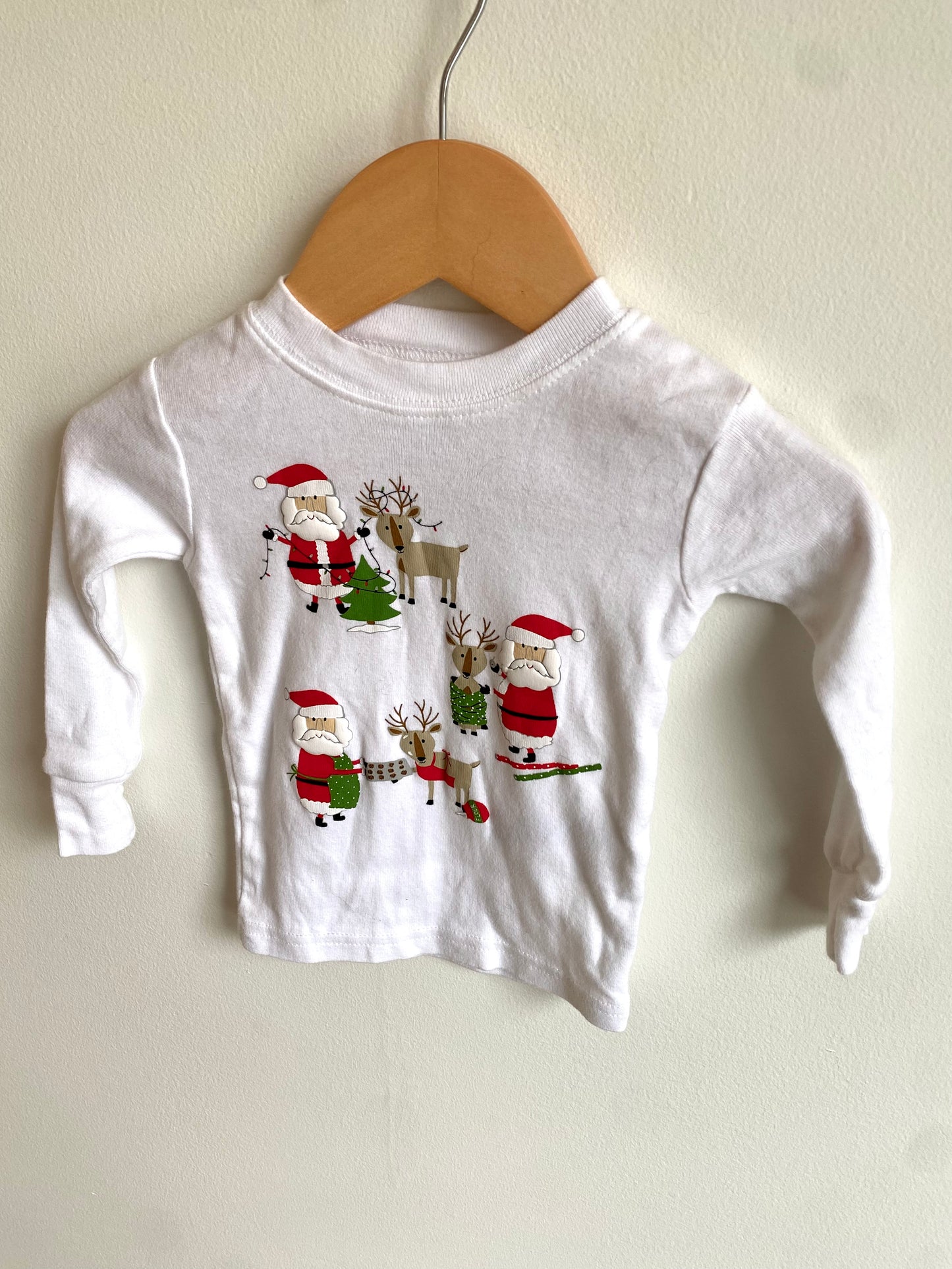 Santa Reindeer Shirt / 12m